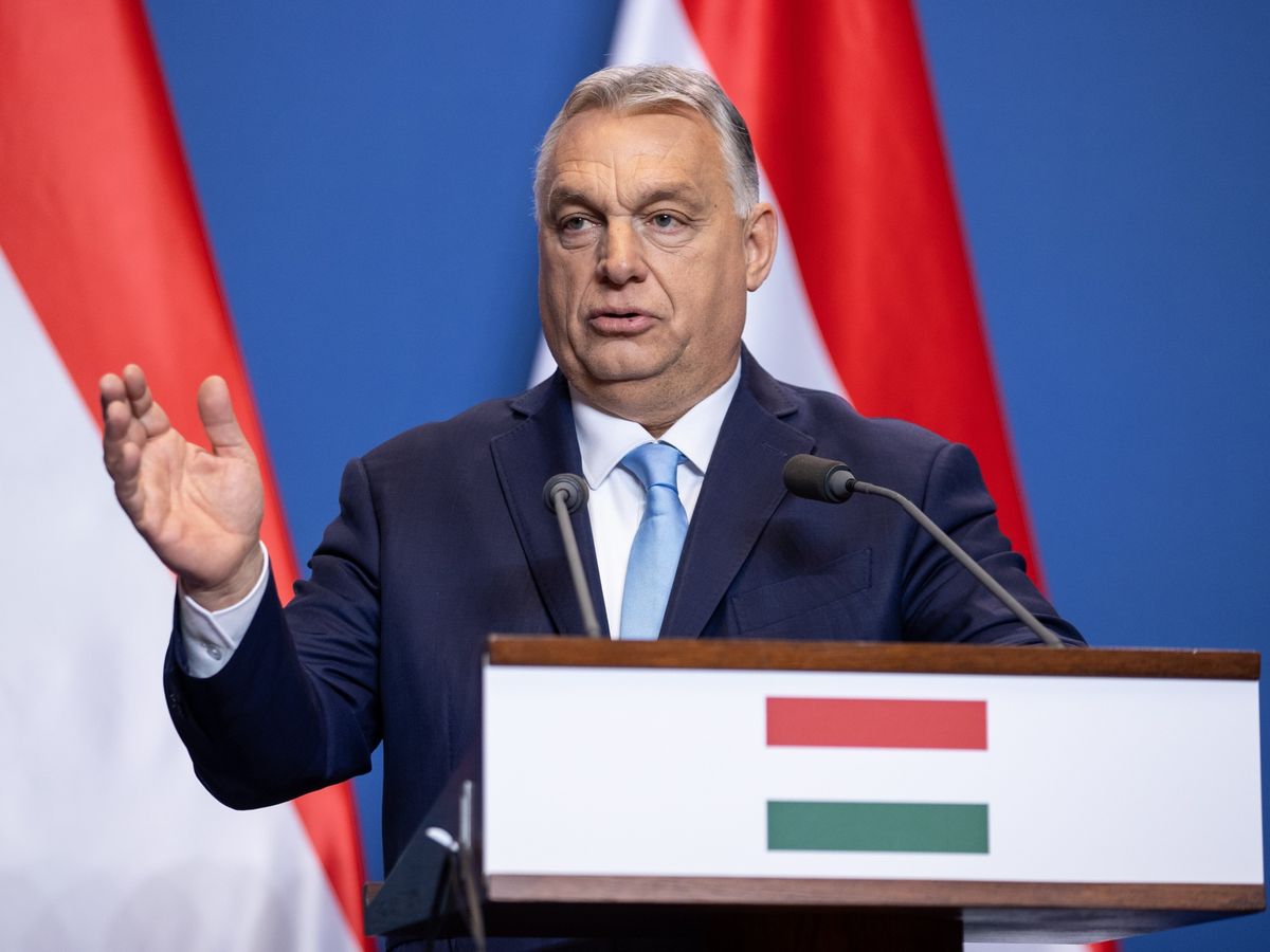 Orbán Viktor miniszterelnök és Alice Weidel sajtótájékoztatója, OrbánViktor, AliceWeidel, 2025.02.12., Karmelita kolostor