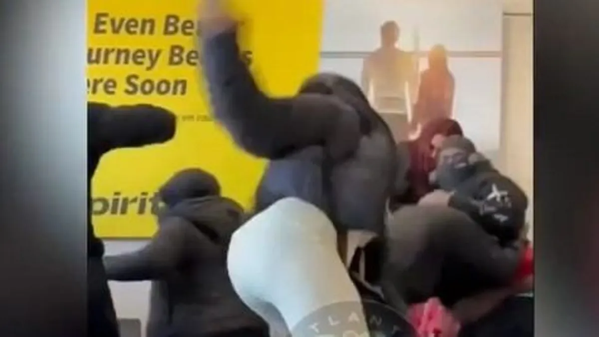 Tömegverekedés tört ki az atlantai repülőtéren - videó