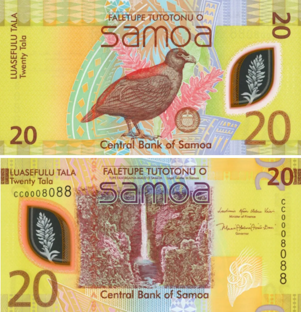Az év bankjegye 2024, Azévbankjegye2024
Szamoai 20 Tala