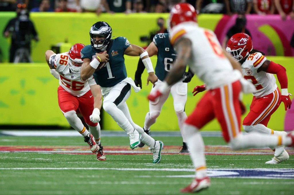 59. Super Bowl LIX, Kansas City Chiefs, Philadelphia Eagles, NFL, amerikai futball, Jalen Hurts