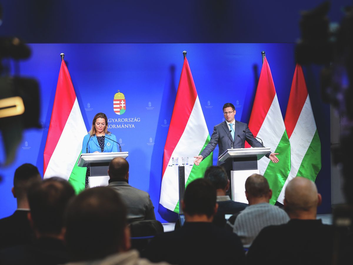 Kormányinfó, Kormányinfó2025.02.06., Gulyás Gergely Miniszterelnökséget vezető miniszter, Vitályos Eszter kormányszóvivő,  GulyásGergely,  VitályosEszter, sajtótájékoztató,   Kormányinfósajtótájékoztató, 