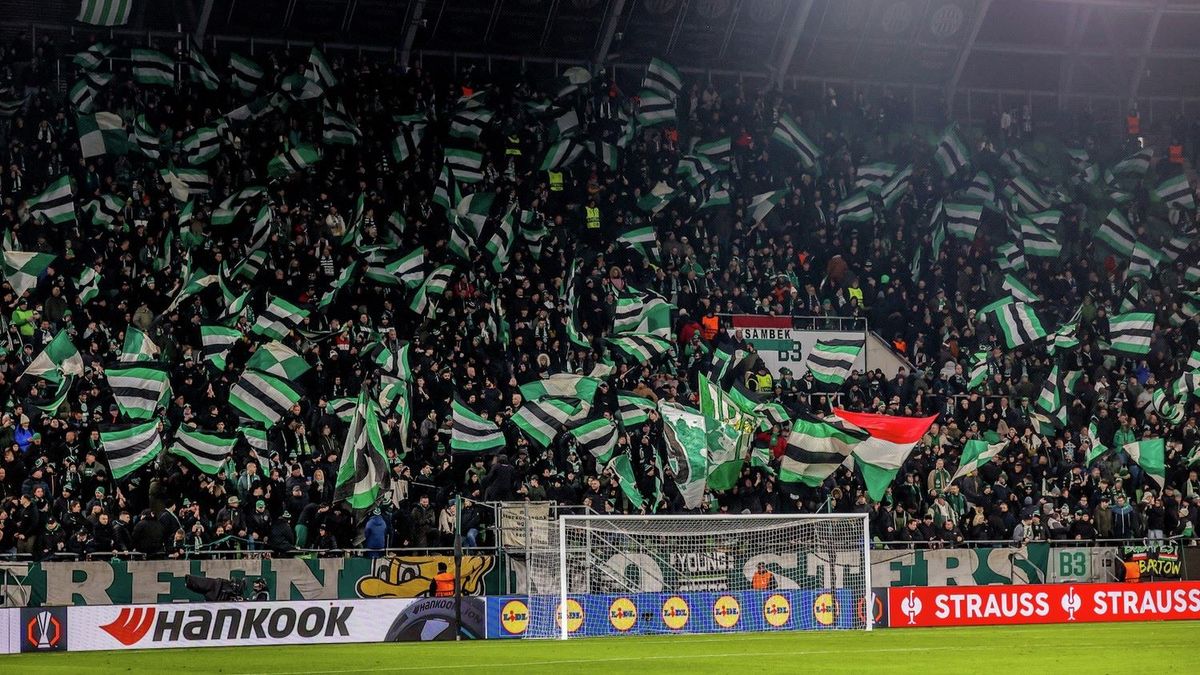 Ferencvárosi TC - Plzen, Európa-liga labdarúgó mérkőzés, FerencvárosiTCPlzen,
2025.02.13.