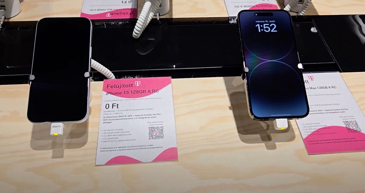 Felújított okostelefon Recommerce, telekom