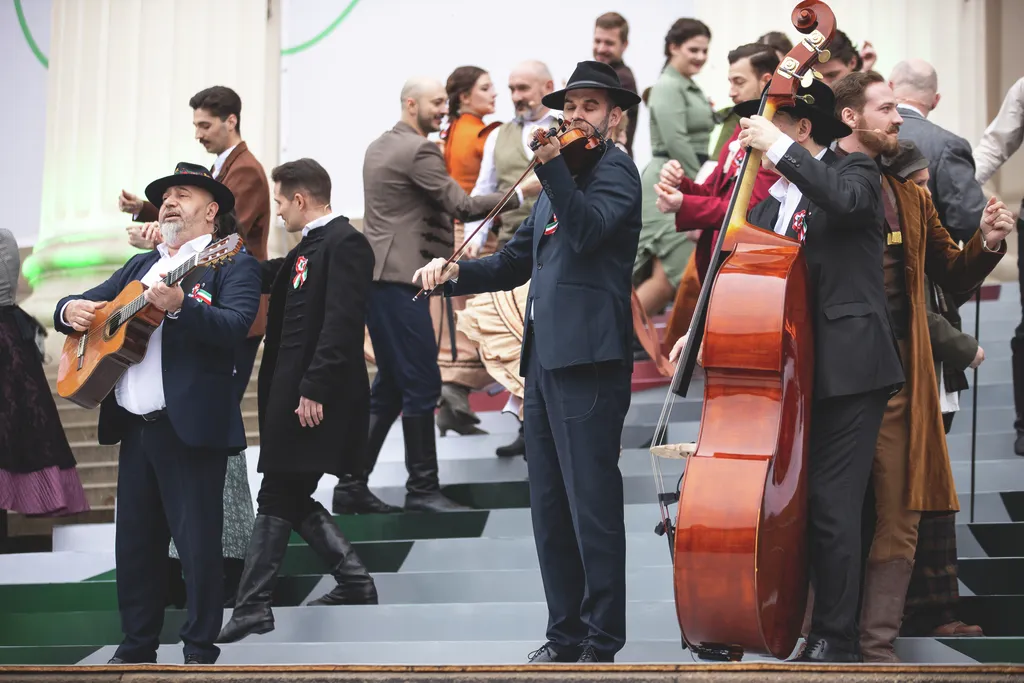 Ünnepi műsor, Nemzeti Ünnep, Magyar Nemzeti Múzeum kertje, 2025. 03. 15.