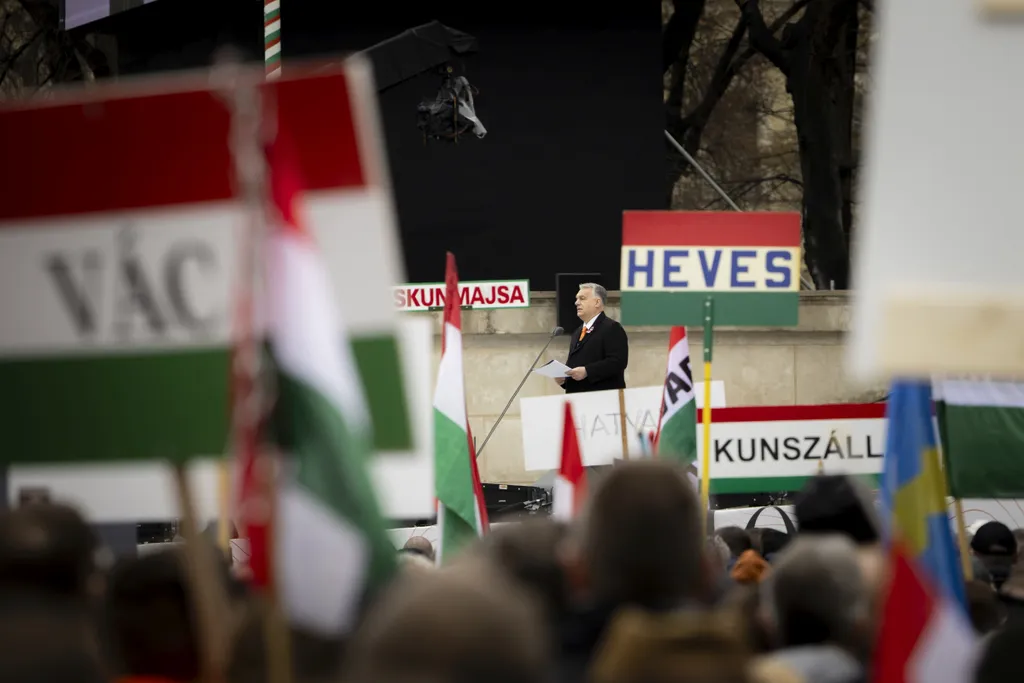 Orbán Viktor miniszterelnök beszéde a Múzeumkertben, OrbánViktor, 2025.03.15.