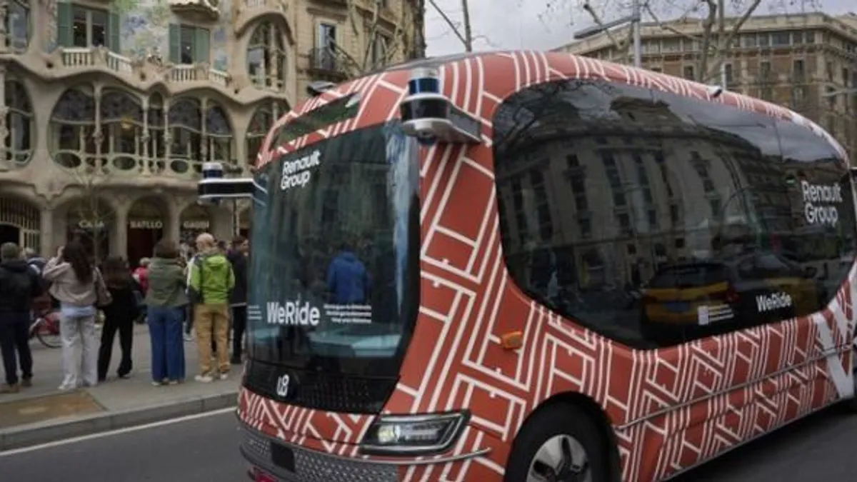 Önvezető buszt teszteltek Spanyolországban