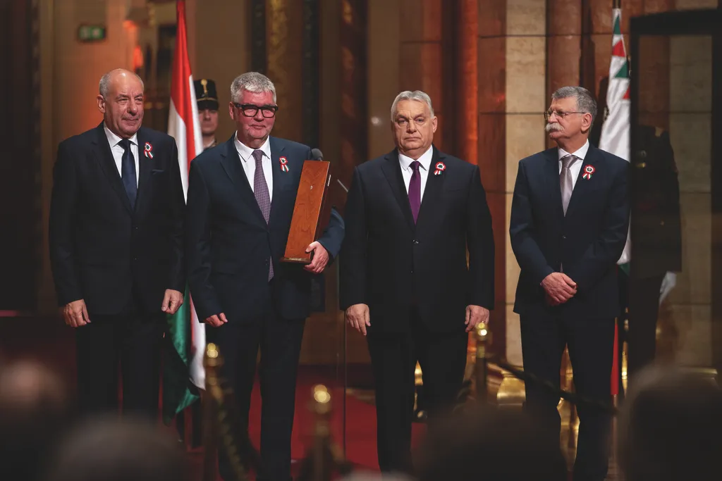 Kossuth- és Széchenyi-díjak ünnepélyes átadása, KossuthésSzéchenyidíjak, Március 15. nemzeti ünnep, Országház, kupolaterem, Parlament, 2025.03.14.