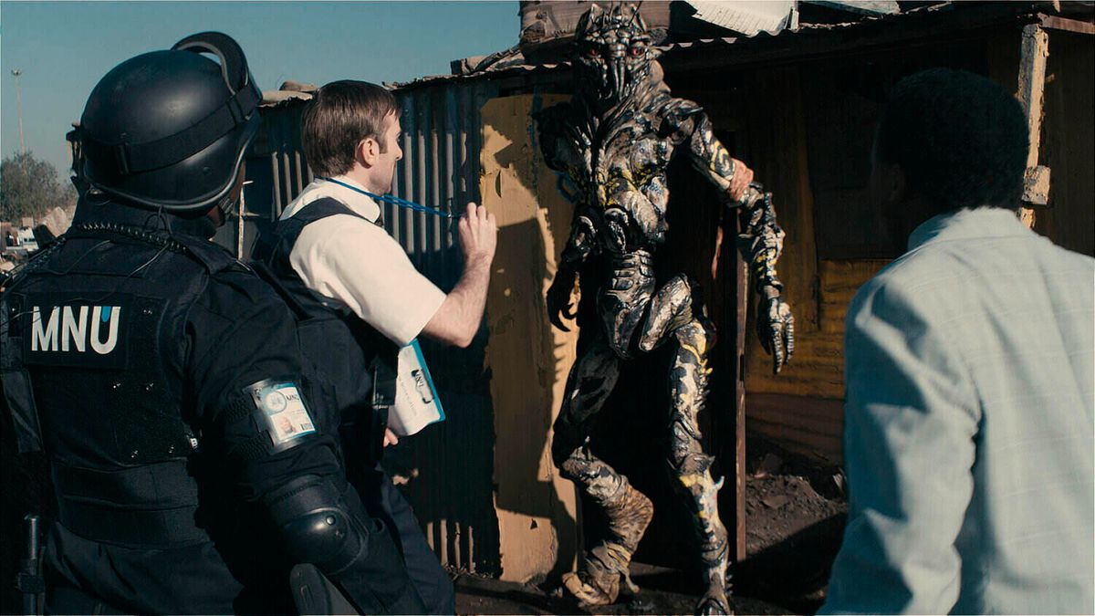 RELEASE DATE: August 19, 2009. MOVIE TITLE: District 9. STUDIO: TriStar Pictures. PLOT: An extraterrestrial race forced to live in slum-like conditions on Earth suddenly finds a kindred spirit in a government agent who is exposed to their biotechnology. PICTURED: SHARLTO COPLEY asWikus Van De Merwe.