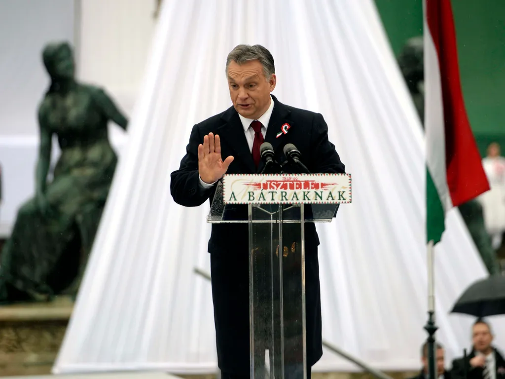 Orbán Viktor, OrbánViktor, OrbánViktorgaléria, OrbánViktor03.15., Budapest, 2016. március 15.
.
MTI Fotó: Kovács Tamás