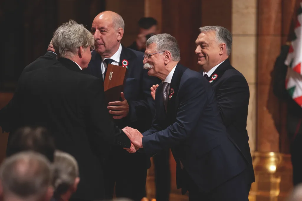 Kossuth- és Széchenyi-díjak ünnepélyes átadása, KossuthésSzéchenyidíjak, Március 15. nemzeti ünnep, Országház, kupolaterem, Parlament, 2025.03.14.