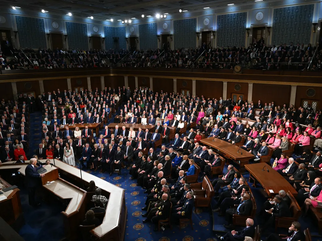 Donald Trump, amerikai elnök amerika, Kongresszus ülés, washingtoni Capitoliumban, 2025. 03. 04.