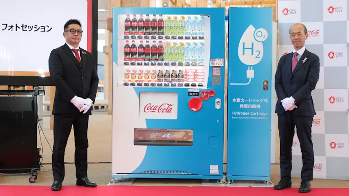 coca-cola hidrogén italautomata