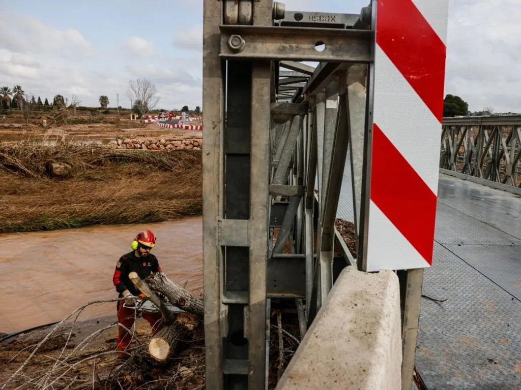 Turia Folyó áradása, Spanyolország, 2025. 03. 04.