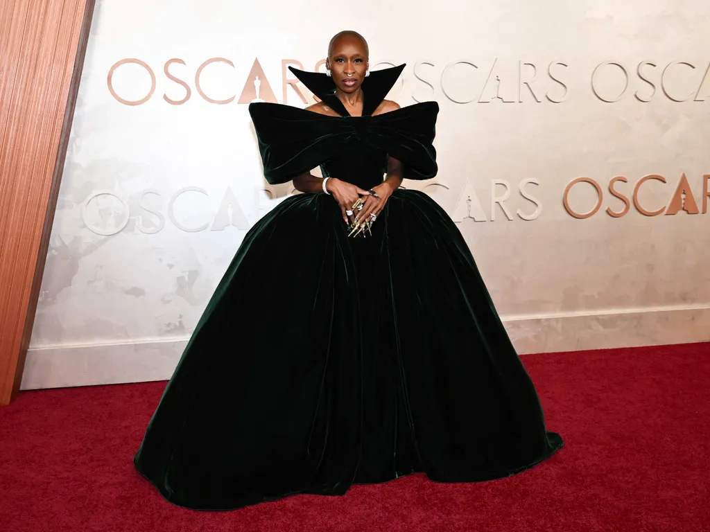 97. Oscar-gála, 97.Oscar-gála,  Oscar-gála,  Oscar-gála2025,  Oscar-díj, film, díjátadó, British actress, singer Cynthia Erivo attends the 97th Annual Academy Awards at the Dolby Theatre in Hollywood, California on March 2, 2025. (Photo by ANGELA 