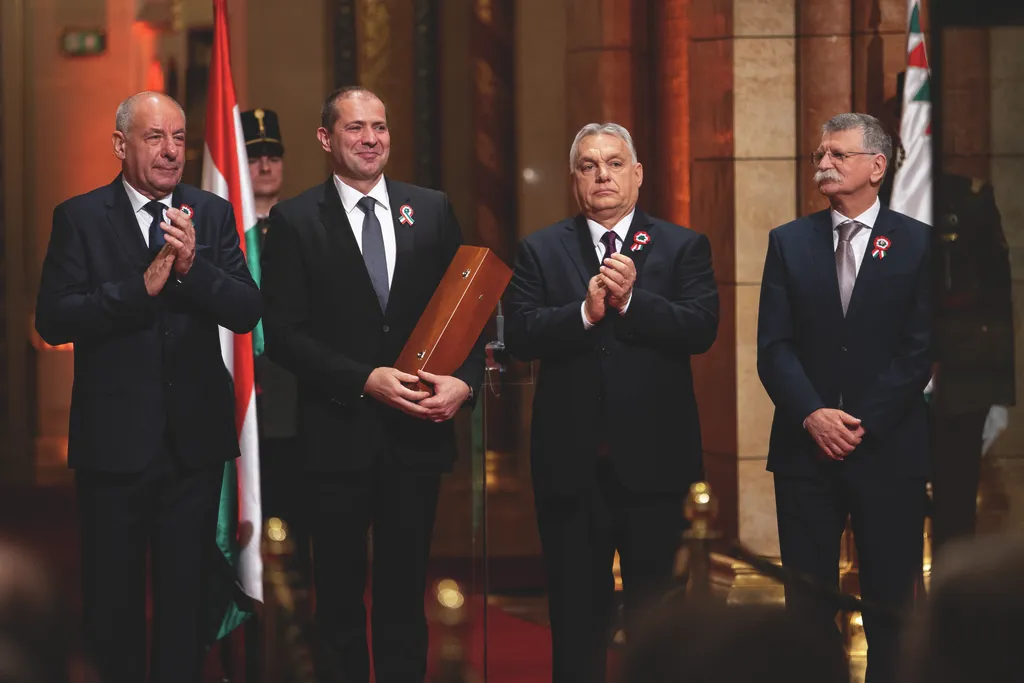 Kossuth- és Széchenyi-díjak ünnepélyes átadása, KossuthésSzéchenyidíjak, Március 15. nemzeti ünnep, Országház, kupolaterem, Parlament, 2025.03.14.