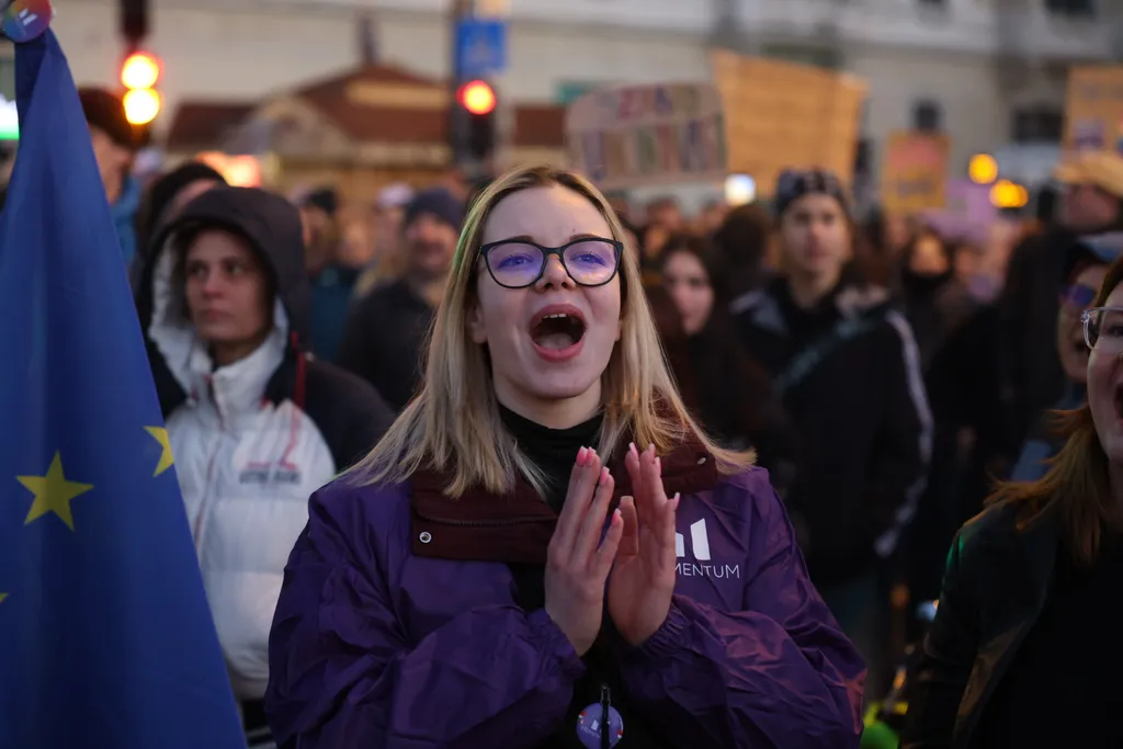 Momentumos tüntetés, hídfoglalás,
Momentumostüntetéshídfoglalás, 20245.03.18.