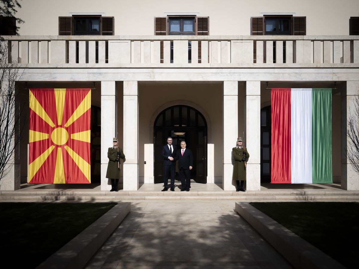 Orbán Viktor fogadta Hrisztijan Mickoszki észak-macedón miniszterelnököt, OrbánViktor, 2025.03.04.