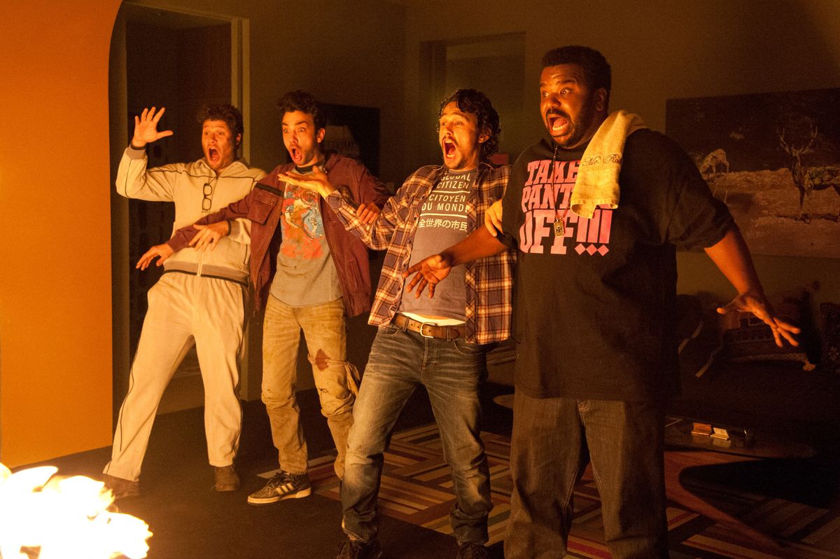 The End Of The World
Year : 2013 USA
Director : Seth Rogen, Evan Goldberg
Seth Rogen, Jay Baruchel, James Franco, Craig Robinson
Photo: Suzanne Hanover.
It is forbidden to reproduce the photograph out of context of the promotion of the film. It must be credited to the Film Company and/or the photographer assigned by or authorized by/allowed on the set by the Film Company. Restricted to Editorial Use. Photo12 does not grant publicity rights of the persons represented. (Photo by COLUMBIA PICTURES / Archives du 7eme Art / Photo12 via AFP)