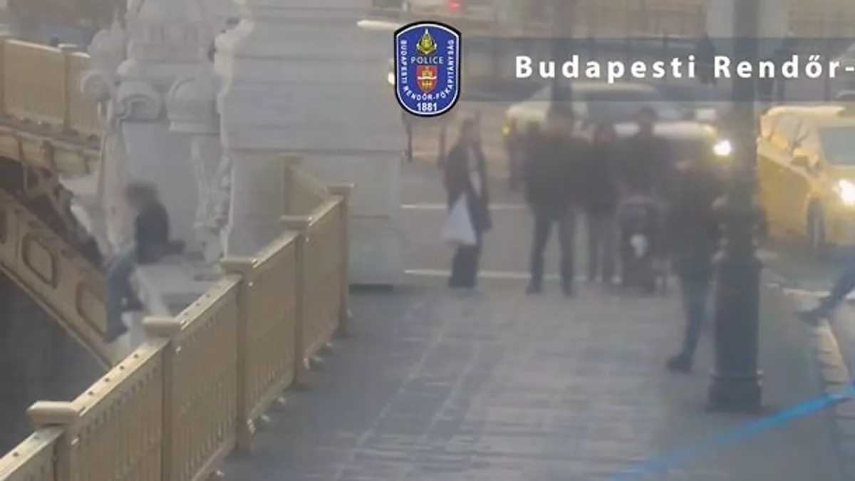 Majdnem a mélybe zuhant egy fiatal lány a Margit hídról – videó