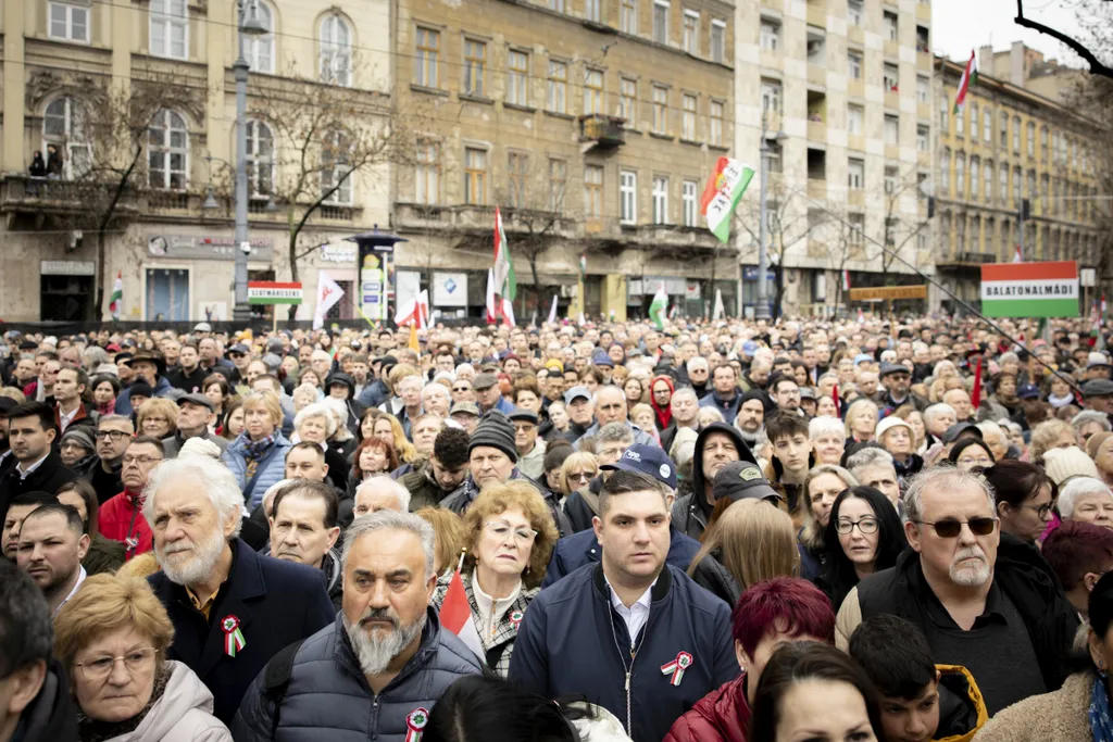 Orbán Viktor miniszterelnök beszéde a Múzeumkertben, OrbánViktor, 2025.03.15.