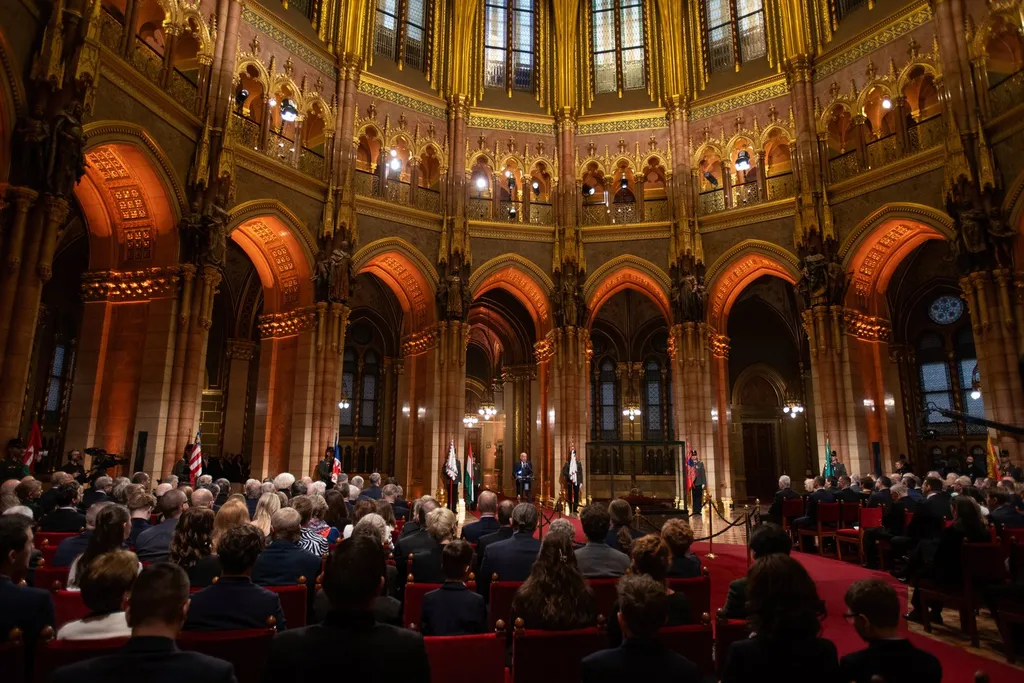 Kossuth- és Széchenyi-díjak ünnepélyes átadása, KossuthésSzéchenyidíjak, Március 15. nemzeti ünnep, Országház, kupolaterem, Parlament, 2025.03.14.
