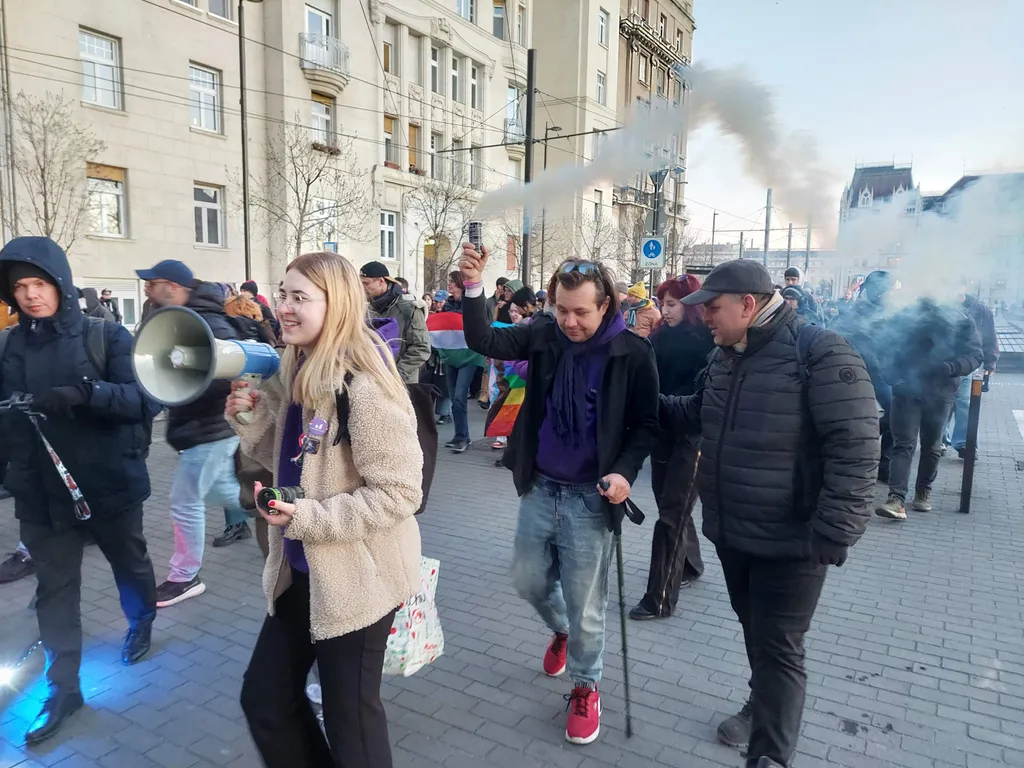 Momentumos tüntetés, hídfoglalás,
Momentumostüntetéshídfoglalás, 20245.03.18.