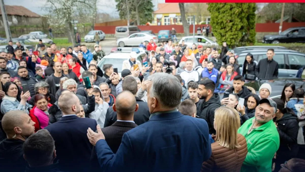 Orbán Viktor egy kis faluban tartott terepszemlét – videó