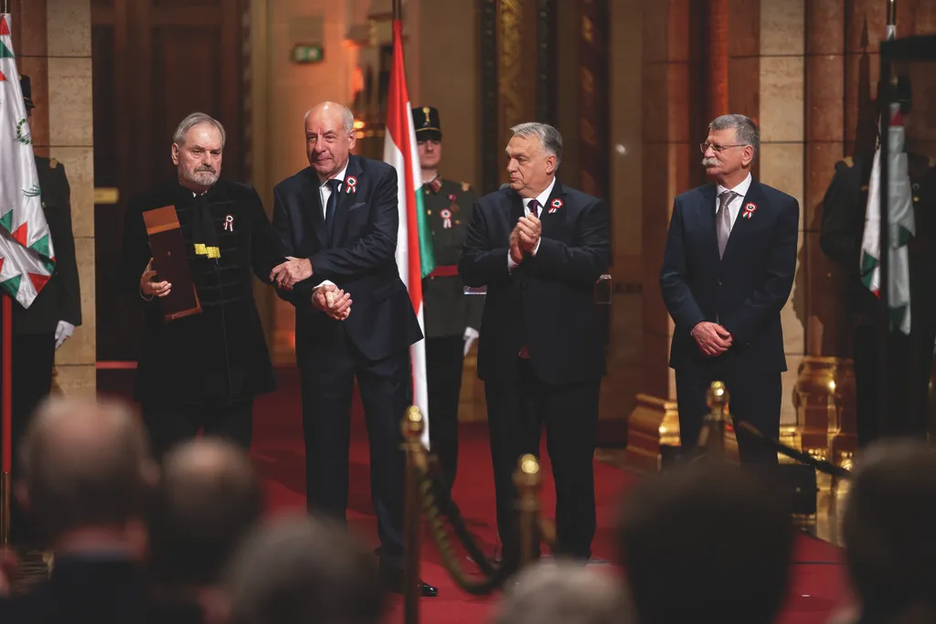 Kossuth- és Széchenyi-díjak ünnepélyes átadása, KossuthésSzéchenyidíjak, Március 15. nemzeti ünnep, Országház, kupolaterem, Parlament, 2025.03.14.