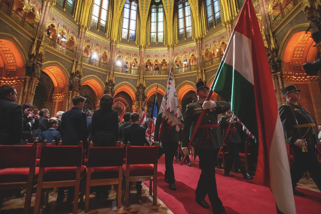 Kossuth- és Széchenyi-díjak ünnepélyes átadása, KossuthésSzéchenyidíjak, Március 15. nemzeti ünnep, Országház, kupolaterem, Parlament, 2025.03.14.
