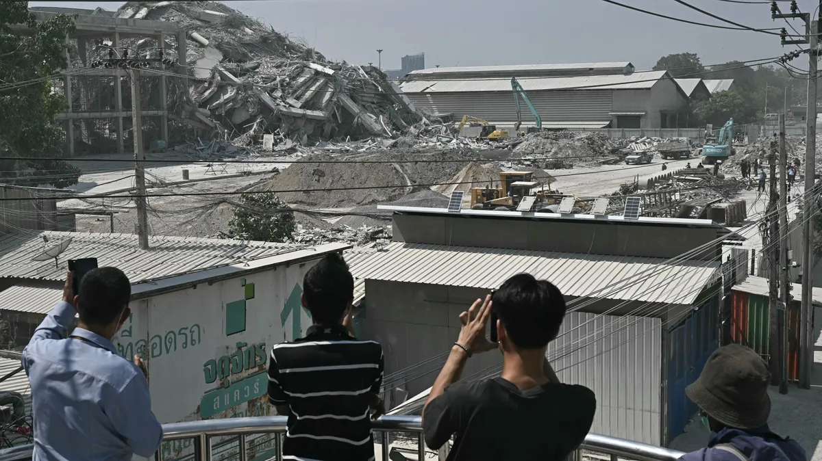 Myanmar earthquake, mianmari földrengés, Thaiföld, 2025. 03. 28.