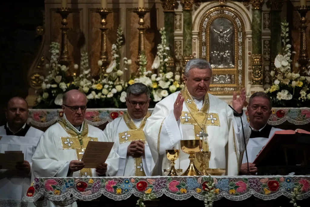 Ferenc pápa, Ferencpápa, mise, szentmise, Szent István Bazilika, SzentIstvánBazilika, 2025.04.23.