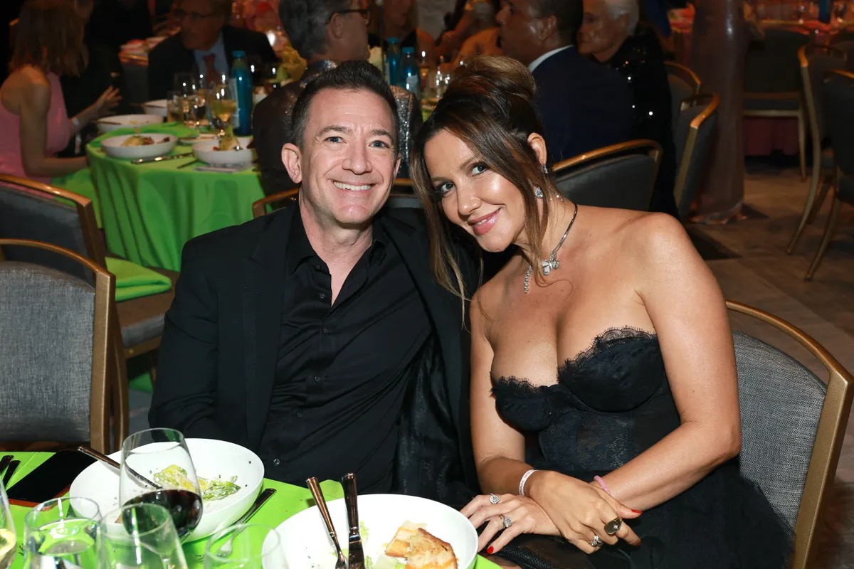 LOS ANGELES, CALIFORNIA - MAY 10: (L-R) David Faustino and Lindsay Faustino attend the 31st Annual Race To Erase MS Gala at Fairmont Century Plaza on May 10, 2024 in Los Angeles, California.   Matt Winkelmeyer/Getty Images for Race to Erase MS/AFP (Photo by Matt Winkelmeyer / GETTY IMAGES NORTH AMERICA / Getty Images via AFP)