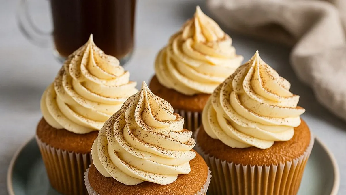 Ír kávés cupcake – felnőtt süti whisky-krémmel