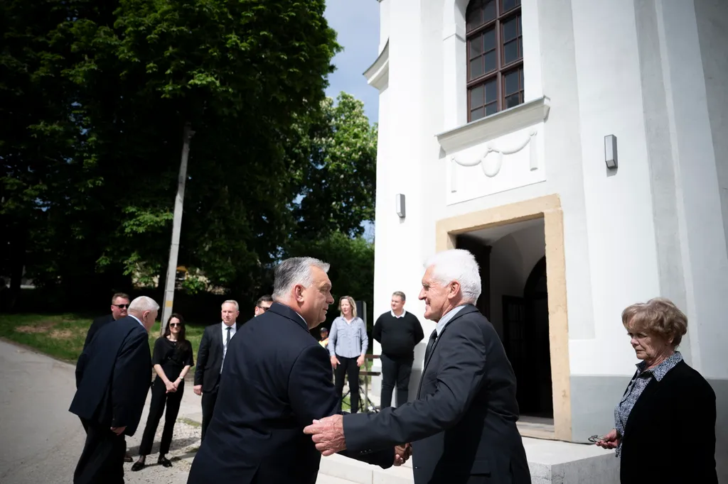 Tiffán Zsolt volt országgyűlési képviselő temetése, Orbán Viktor, OrbánViktor, 2025.04.22.