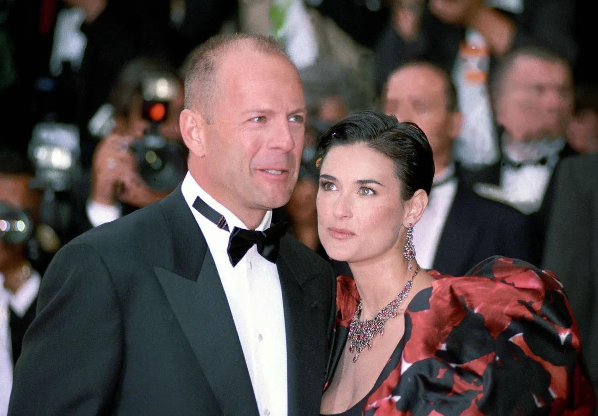 May 20, 1997; Cannes, FRANCE; BRUCE WILLIS and DEMI MOORE at the 1997 Cannes Film Festival.