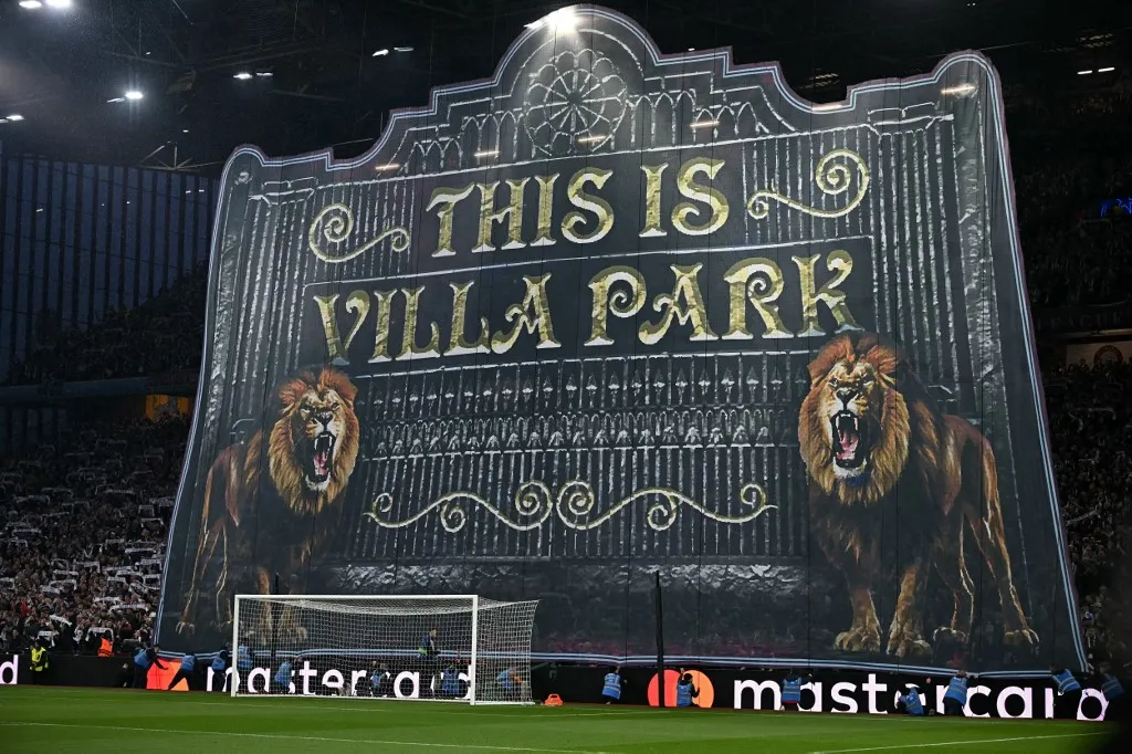 Fantasztikus élőképpel készültek az Aston Villa szurkolói a PSG elleni BL-negyeddöntőre