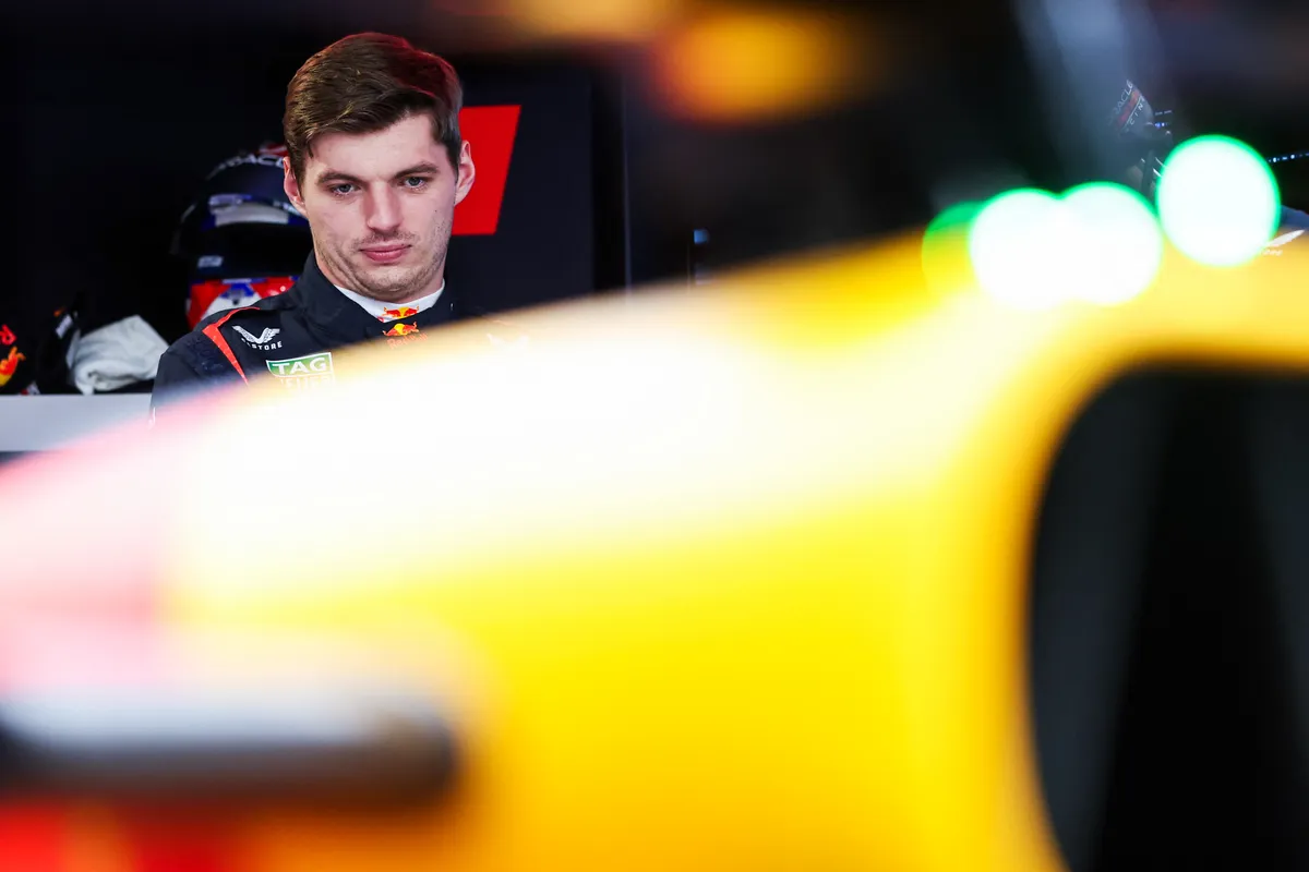 MIAMI, FLORIDA - MAY 04: Max Verstappen of the Netherlands and Oracle Red Bull Racing prepares to drive in the garage during the F1 Grand Prix of Miami at Miami International Autodrome on May 04, 2025 in Miami, Florida.   Mark Thompson/Getty Images/AFP (Photo by Mark Thompson / GETTY IMAGES NORTH AMERICA / Getty Images via AFP)