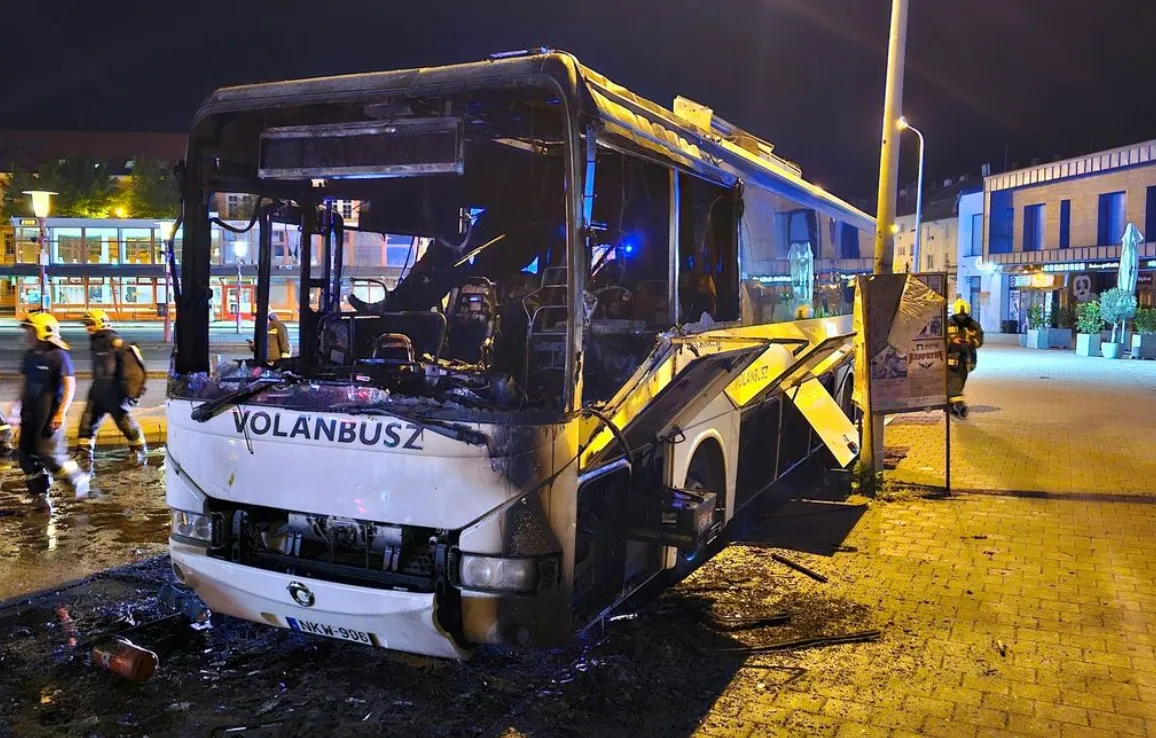 kigyulladt busz