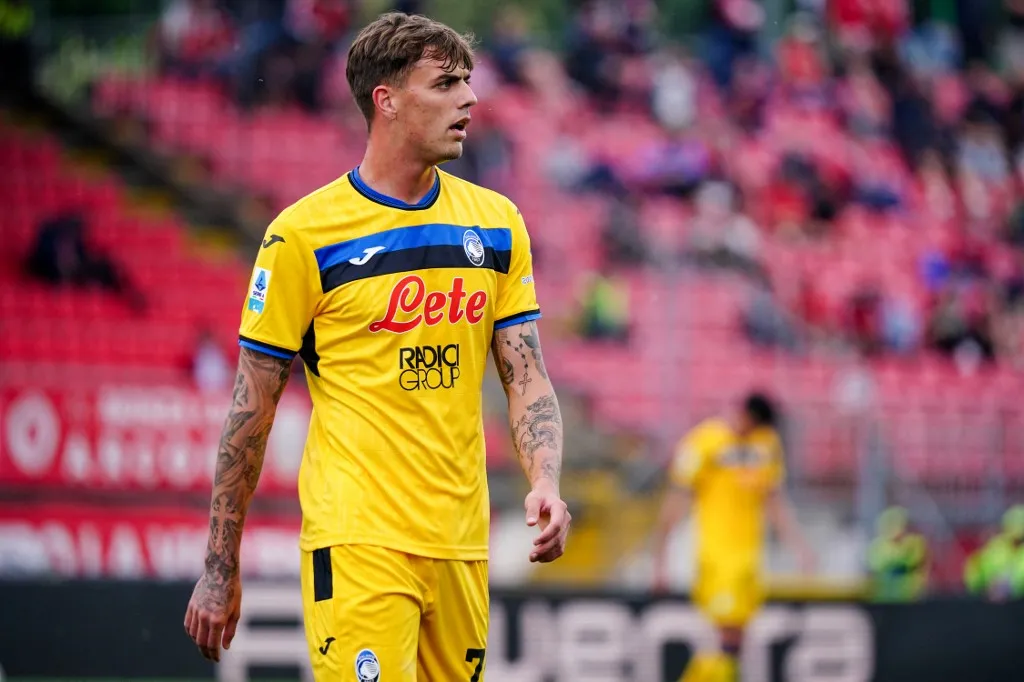 Daniel Maldini (Atalanta BC) participates in the Italian championship Serie A football match between AC Monza and Atalanta BC in Monza, Italy, on May 4, 2025, at U-Power Stadium. (Photo by Luca Rossini/NurPhoto) (Photo by Luca Rossini / NurPhoto / NurPhoto via AFP)