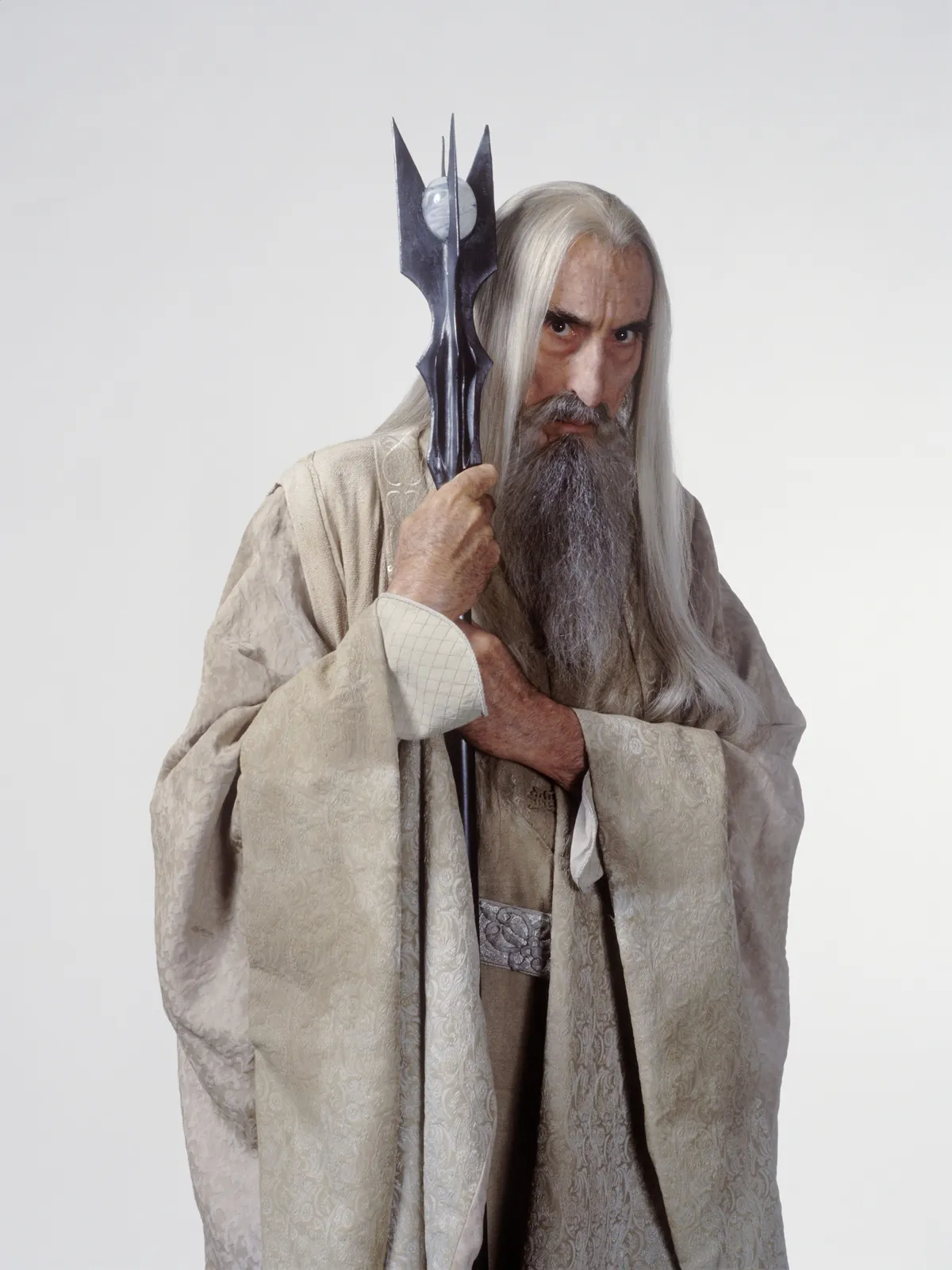 2002; The Lord Of The Rings: The Two Towers. Original Film Title: The Lord Of The Rings: The Two Towers, PICTURED: CHRISTOPHER LEE, Composer: Howard Shore, Director: Peter Jackson, IN CAST: Elijah Wood, Ian Mckellen, Viggo Mortensen, Sean Astin, Billy Boyd, Liv Tyler, John Rhys Davies, Dominic Monaghan, Christopher Lee, Miranda Otto, Brad Dourif, Orlando Bloom, Cate Blanchett, Karl Urban, Bernard Hill, David Wenham, Hugo Weaving, Andy Serkis