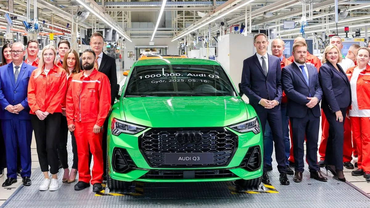 Világsiker Győrben, legurult az egymilliomodik Audi