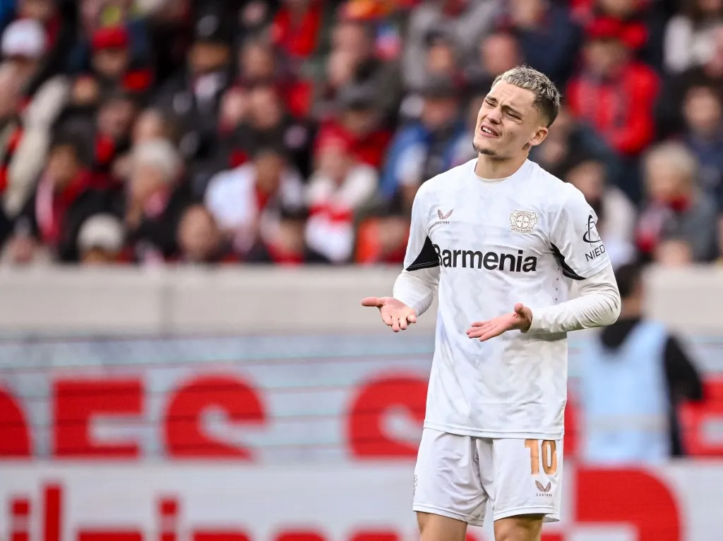 04 May 2025, Baden-Württemberg, Freiburg im Breisgau: Soccer: Bundesliga, SC Freiburg - Bayer Leverkusen, Matchday 32, Europa-Park Stadium. Leverkusen's Florian Wirtz reacts dissatisfied. Photo: Harry Langer/dpa - IMPORTANT NOTE: In accordance with the regulations of the DFL German Football League and the DFB German Football Association, it is prohibited to utilize or have utilized photographs taken in the stadium and/or of the match in the form of sequential images and/or video-like photo series. (Photo by Harry Langer / DPA / dpa Picture-Alliance via AFP)