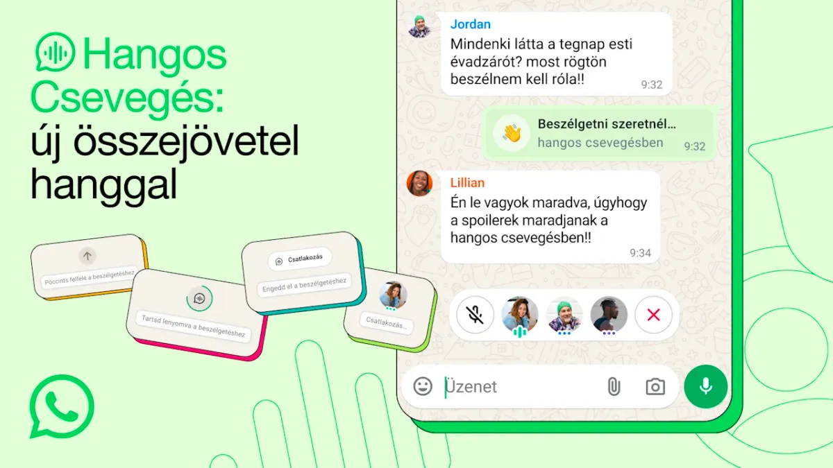 Bővült a WhatsApp csoportos hangcsevegése