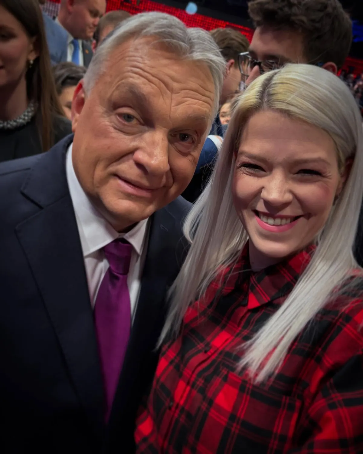 Muri Enikő és Orbán Viktor a Várkert Bazárban
