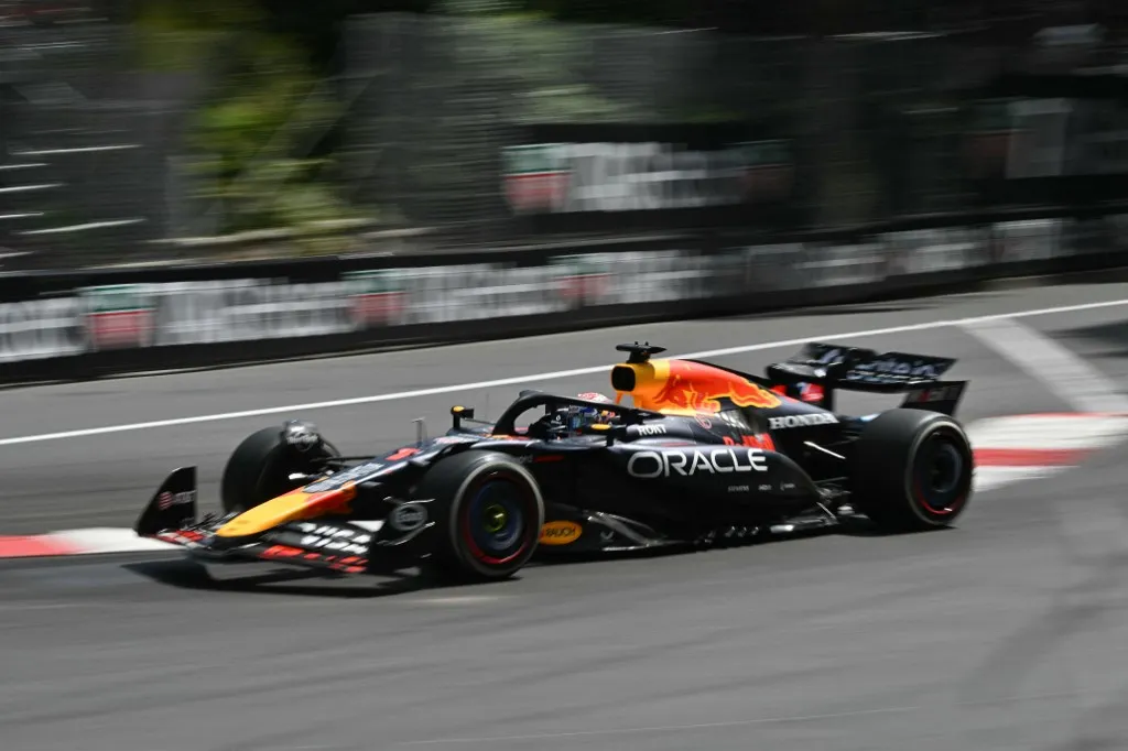 Red Bull Racing's Dutch driver Max Verstappen races during the Formula One Monaco Grand Prix at the Circuit de Monaco, on May 25, 2025. (Photo by Andrej ISAKOVIC / AFP)