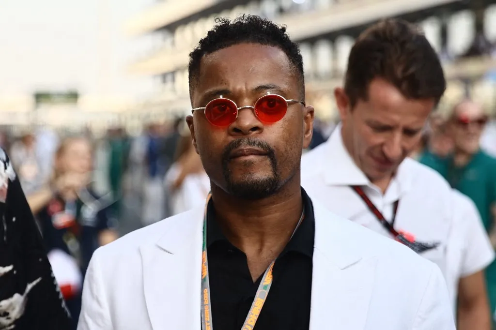 Manchester United Patrice Evra ahead of the Formula 1 Abu Dhabi Grand Prix at Yas Marina Circuit in Abu Dhabi, United Arab Emirates on November 26, 2023. (Photo by Jakub Porzycki/NurPhoto) (Photo by Jakub Porzycki / NurPhoto / NurPhoto via AFP)