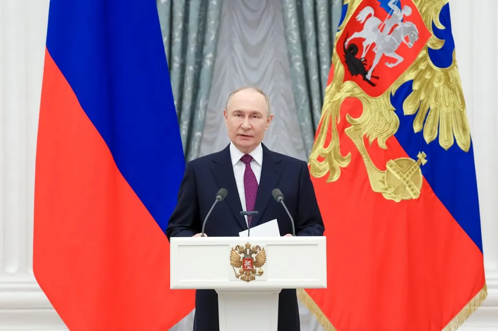 Vlagyimir Putyin orosz elnök (Fotó: AFP)