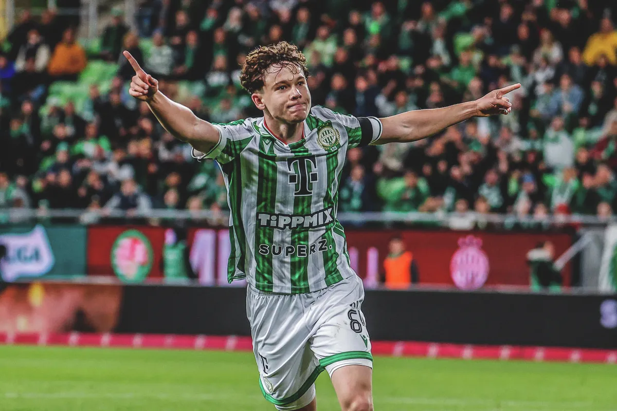 Ferencváros-Fehérvár, FTC-Videoton, OTP Bank Liga, Labdarúgás, 2025.05.18.Ferencvárosi TC–Fehérvár FC, Tóth Alex