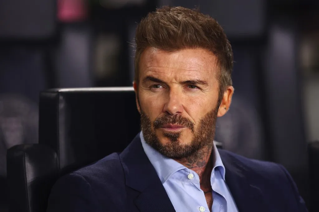 FORT LAUDERDALE, FLORIDA - APRIL 09: David Beckham, co-owner of Inter Miami CF, looks on prior to the CONCACAF Champions Cup 2025 Quarter-final second leg match between Inter Miami CF and Los Angeles Football Club at Chase Stadium on April 09, 2025 in Fort Lauderdale, Florida.   Megan Briggs/Getty Images/AFP (Photo by Megan Briggs / GETTY IMAGES NORTH AMERICA / Getty Images via AFP)