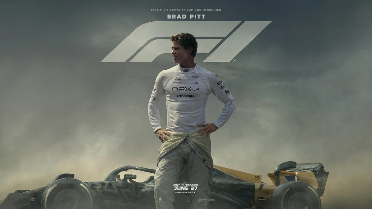 F1
2025
de Joseph Kosinski
Brad Pitt.
COLLECTION CHRISTOPHEL © Warner Bros. - Monolith Pictures - Apple Studios - Dawn apollo - Jerry Bruckheimer Films - Plan B Entertainment
formule 1; formula one
teaser americain (Photo by Warner Bros. - Monolith Pictures / Collection ChristopheL via AFP)